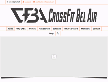 Tablet Screenshot of crossfitbelair.com